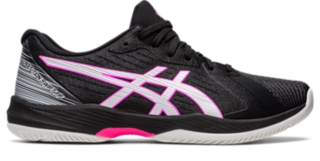 Men's SOLUTION SWIFT FF | Black/Hot Pink | Tennis Shoes | ASICS