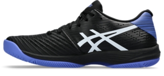 Asics men's solution speed ff shop tennis shoes black and illusion blue