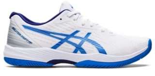 Men's SOLUTION SWIFT FF | White/Electric Blue | Tennis Shoes | ASICS