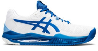 Men's GEL-RESOLUTION 8 CLAY | White/Lake Drive | Tennis Shoes | ASICS