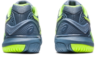 Men's GEL-RESOLUTION 9, Steel Blue/Hazard Green, Tennis Shoes