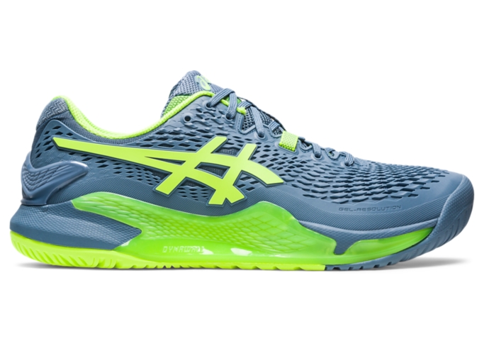 Asics Gel Resolution 9 Wh/Blue/Or Men's Shoes