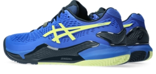 ASICS Resolution 9 Padel Uomo Homme Chaussures de Padel Bleu Jaune,  Illusion Blue Glow Yellow, 43.5 EU : : Mode