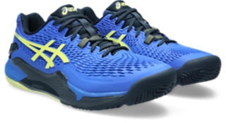 Men's GEL-RESOLUTION 9 PADEL, Illusion Blue/Glow Yellow, Padel