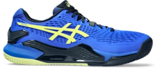 Men's GEL-RESOLUTION 9 PADEL, Illusion Blue/Glow Yellow, Padel