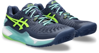 GEL-RESOLUTION 9 PADEL, Thunder Blue/Electric Lime 2