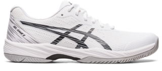 Men s GEL GAME 9 White Black Tennis Shoes ASICS