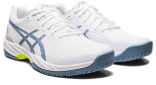 ASICS Gel Game 9 Men's Shoe - White & Steel Blue