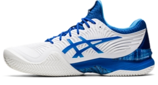 COURT NOVAK CLAY White/Tuna Blue | Tennis Shoes | ASICS