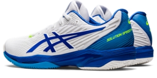 Men s SOLUTION SPEED FF 2 CLAY White Tuna Blue Tennis Shoes