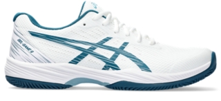 Men's GEL-GAME 9 CLAY/OC, White/Restful Teal, Tenis