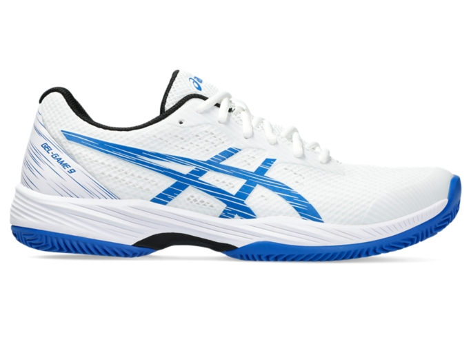 Men's GEL-GAME 9 CLAY/OC | White/Tuna Blue | Tennis Shoes | ASICS