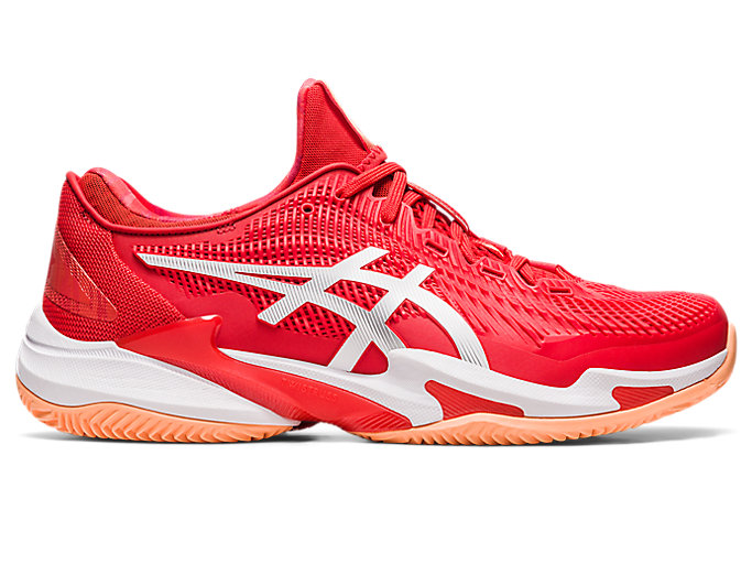 Men's COURT FF 3 NOVAK CLAY | Fiery Red/White | Tennis Shoes | ASICS