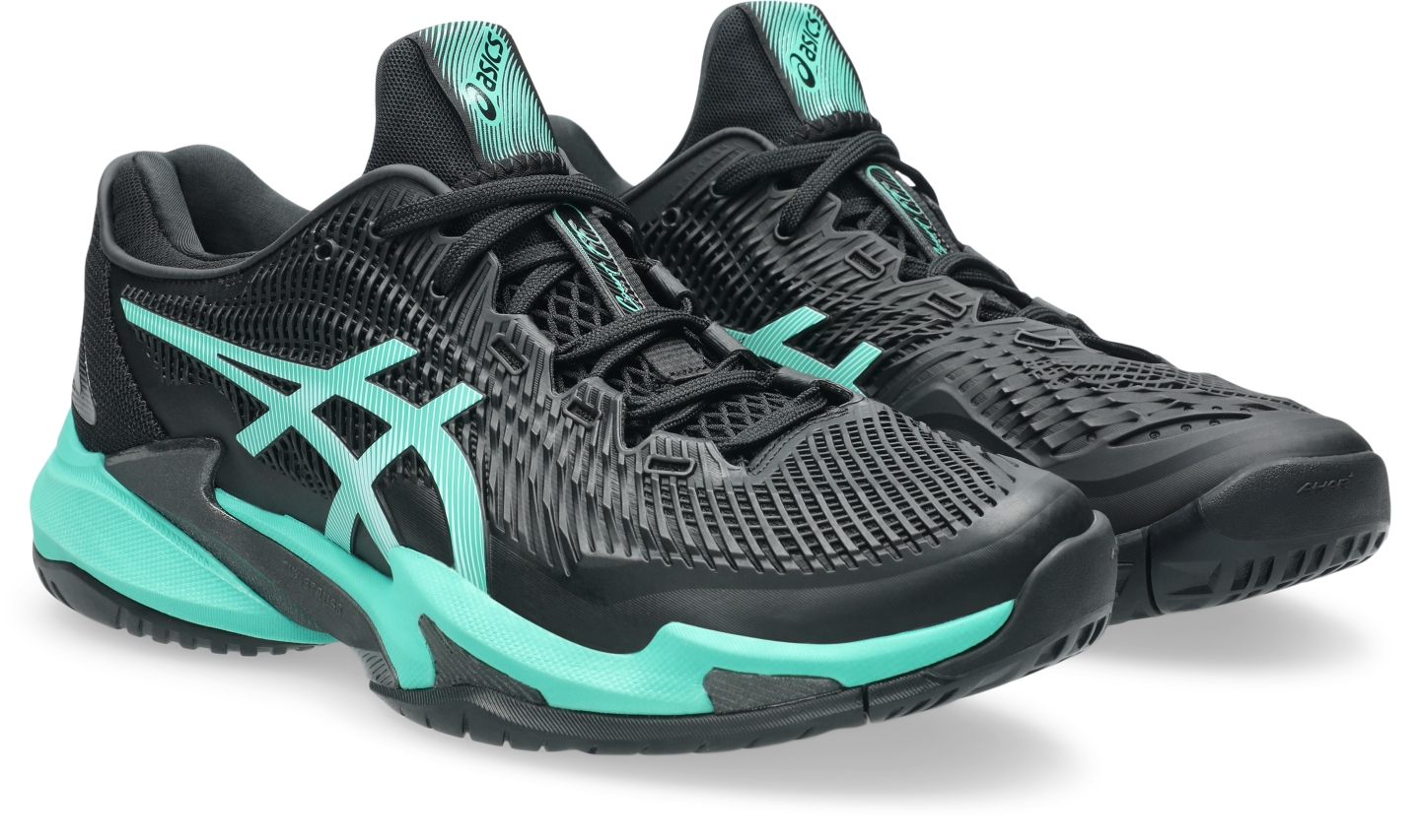 Мужские кроссовки ASICS Court FF 3, цвет: Чёрный / Зелёный — фото 2