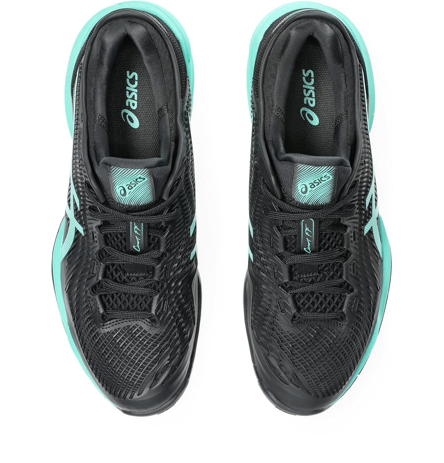 Мужские кроссовки ASICS Court FF 3, цвет: Чёрный / Зелёный — фото 6