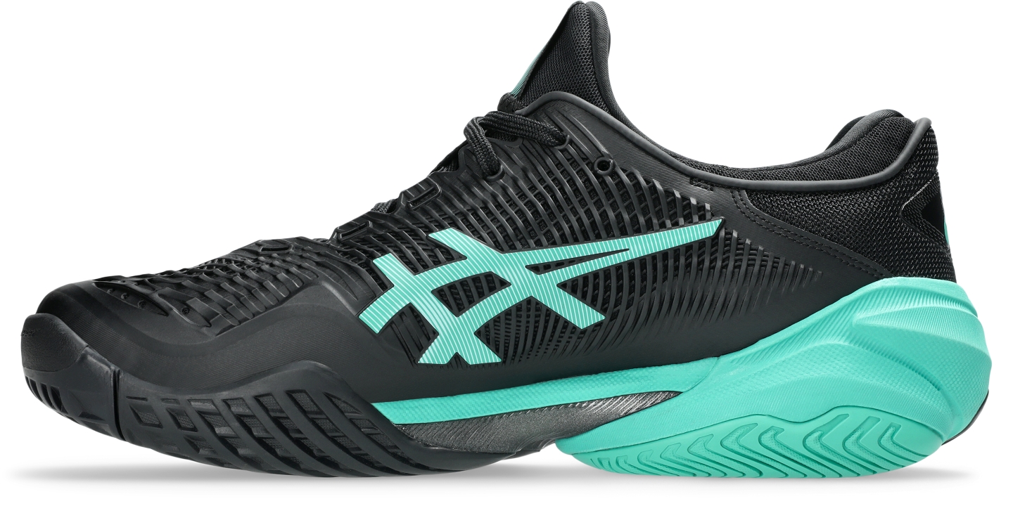 Мужские кроссовки ASICS Court FF 3, цвет: Чёрный / Зелёный — фото 4
