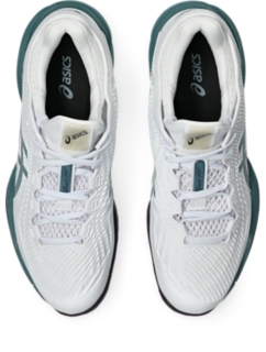 Hình 6 của 8 của Dành cho Nam WHITE/FOGGY TEAL COURT FF 3 Giày Tennis/Pickleball Nam