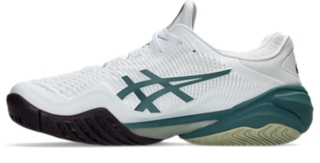 Hình 4 của 8 của Dành cho Nam WHITE/FOGGY TEAL COURT FF 3 Giày Tennis/Pickleball Nam