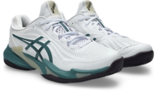 COURT FF 3 CLAY, White/Foggy Teal 2