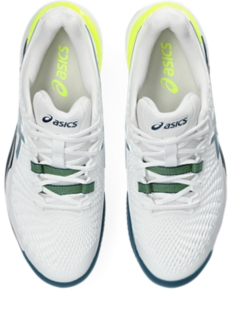 ASICS GEL-RESOLUTION 9 CLAY - Zapatillas de tenis para tierra batida -  white/restful teal/blanco 