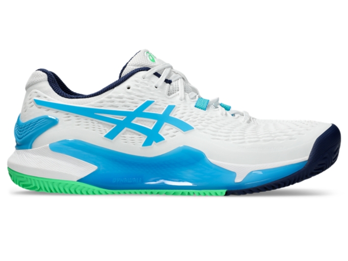 GEL-RESOLUTION 9 CLAY | Men | White/Digital Aqua | Men's Tennis Shoes ...