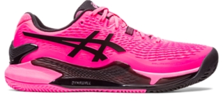 Men's GEL-RESOLUTION 9 (HERRINGBONE) | Hot Pink/Black | Tennis