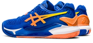 Asics Gel Resolution 9 GS Clay Zapatillas Padel Niños Steel Blue