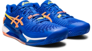 Zapato de tenis Asics GEL-Resolution 9 azul arcilla para hombre abierto de  Australia 1041A375-400