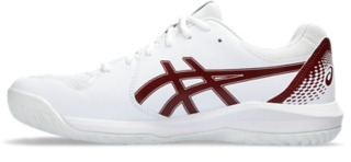 Men's GEL-DEDICATE 8 | White/Antique Red | Tennis Shoes | ASICS