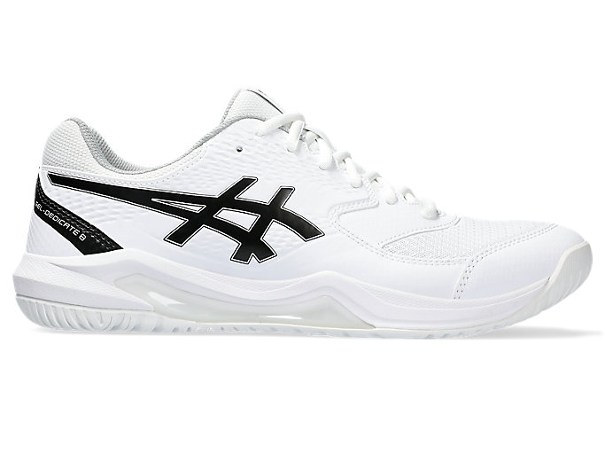 Image 1 of 7 of Men's White/Black GEL-DEDICATE 8 Men's Tennis Shoes