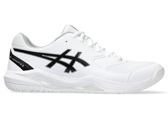 Men's GEL-DEDICATE 8 | White/Black | Tennis Shoes | ASICS