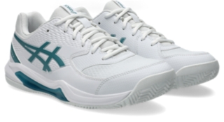 GEL-DEDICATE 8 PADEL, White/Misty Pine 2