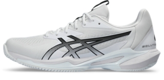 Men s SOLUTION SPEED FF 3 CLAY White Black Tennis Shoes ASICS