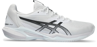 Men s SOLUTION SPEED FF 3 CLAY White Black Tennis Shoes ASICS