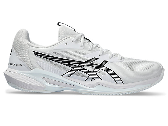 Image 1 of 8 of Men's White/Black SOLUTION SPEED FF 3 CLAY Men's Tennis Shoes
