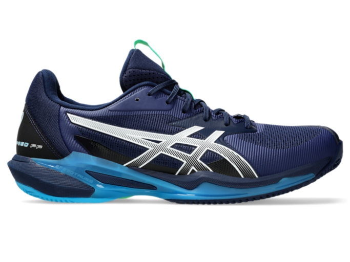 SOLUTION SPEED FF 3 CLAY Men Blue Expanse White Men s Tennis Shoes ASICS United States