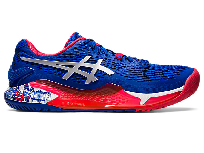 Image 1 of 7 of Men's Asics Blue/Pure Silver GEL-RESOLUTION 9 LIMITED EDITION(オールコート) メンズ テニス シューズ