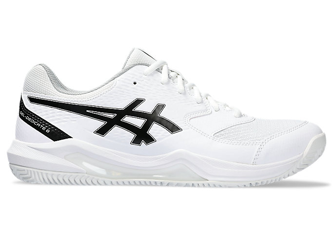 Image 1 of 7 of Men's White/Black GEL-DEDICATE 8 CLAY Men's Tennis Shoes