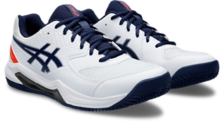 Men\'s GEL-DEDICATE Shoes | | White/Blue CLAY Tennis | ASICS 8 Expanse