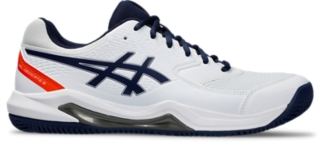 Men's GEL-DEDICATE 8 CLAY | White/Blue Expanse | Tennis Shoes | ASICS