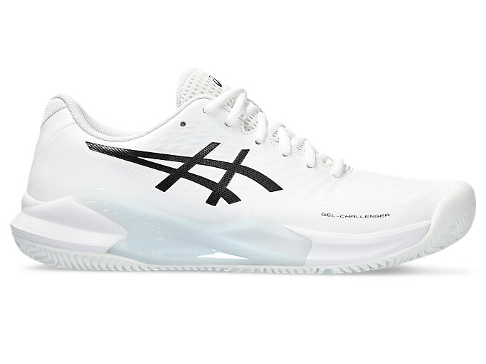Image 1 of 7 of Men's White/Black GEL-CHALLENGER 14 CLAY Men's Tennis Shoes