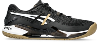 Men's GEL-RESOLUTION 9, Black/Camel, Tennis Shoes