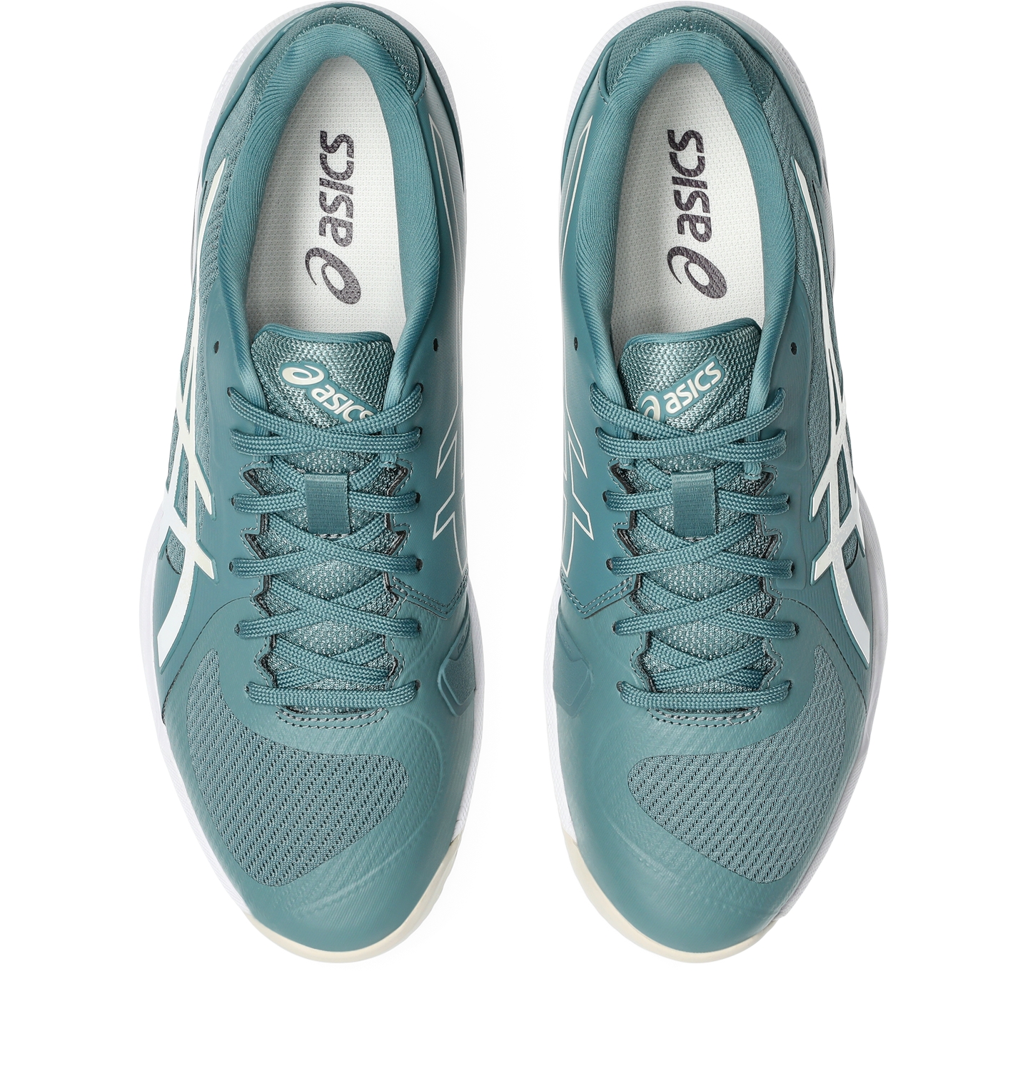 Мужские кроссовки ASICS Solution Swift FF 2, цвет: Бирюзовый / Овсяный — фото 6