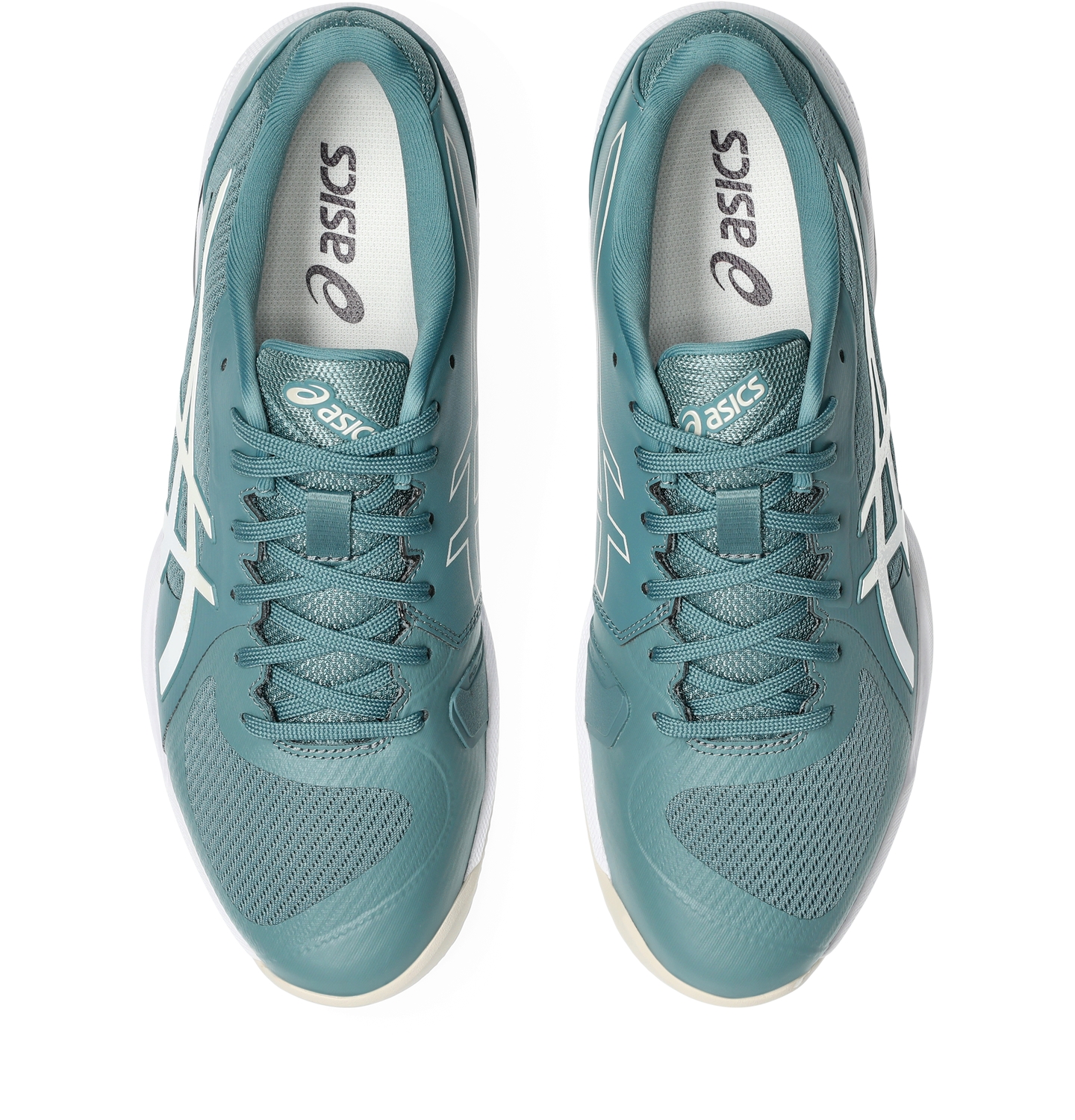 Мужские кроссовки ASICS Solution Swift FF 2 Clay, цвет: Бирюзовый / Овсяный — фото 6