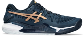 Men's GEL-RESOLUTION 9 CLAY | French Blue/Pure Gold | Tennis Shoes | ASICS