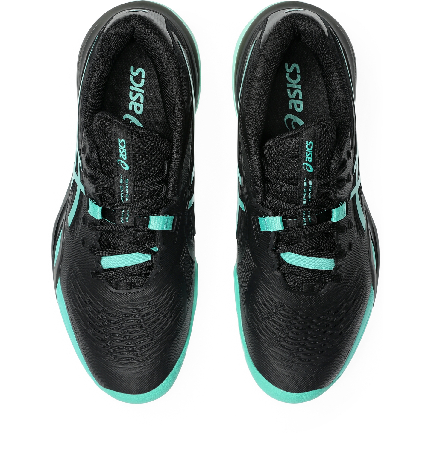 Мужские кроссовки ASICS Gel-Resolution X, цвет: Чёрный / Зелёный — фото 6