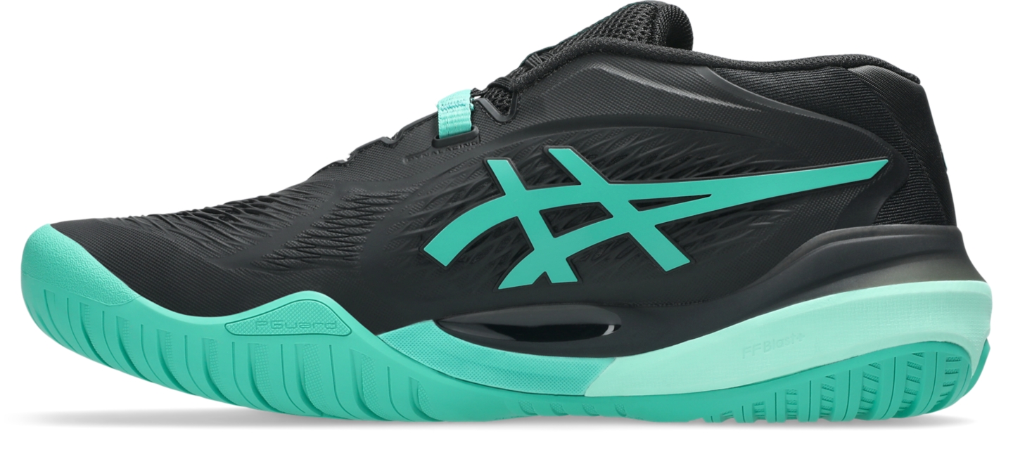 Мужские кроссовки ASICS Gel-Resolution X, цвет: Чёрный / Зелёный — фото 4