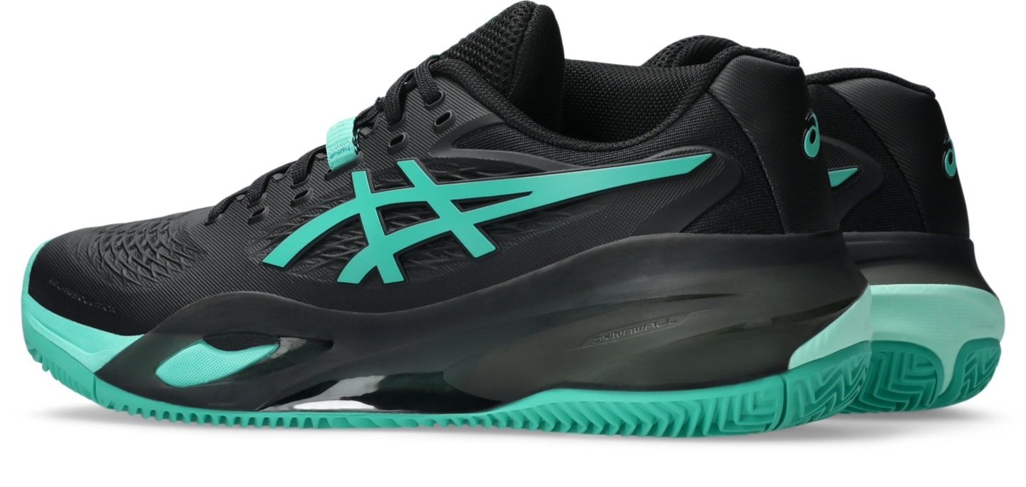 Мужские кроссовки ASICS Gel-Resolution X Clay, цвет: Чёрный / Зелёный — фото 3
