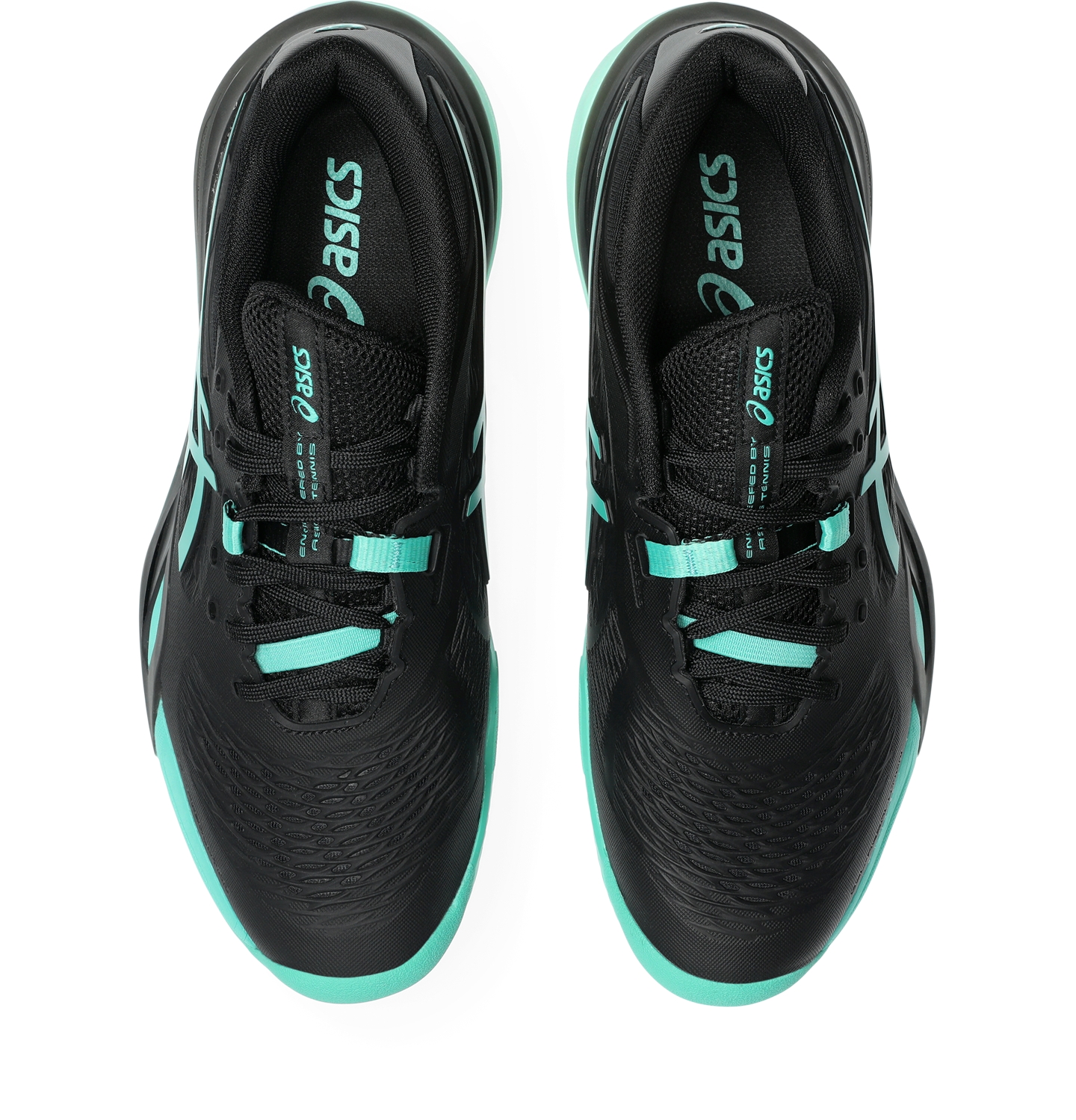 Мужские кроссовки ASICS Gel-Resolution X Clay, цвет: Чёрный / Зелёный — фото 6