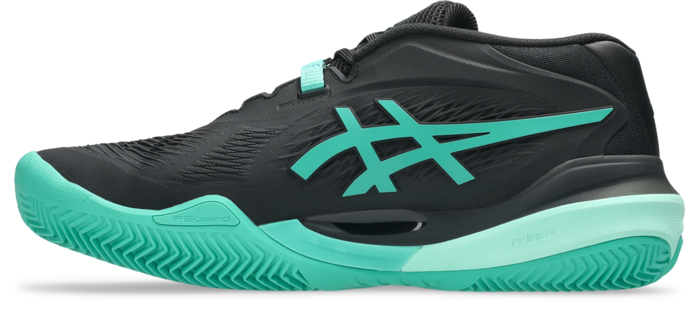 Мужские кроссовки ASICS Gel-Resolution X Clay, цвет: Чёрный / Зелёный — фото 4